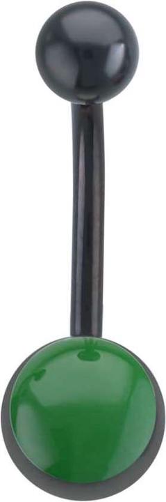 Produktbild Bijouteria Bauchpiercing (Chirurgenstahl 316L, PVD Beschichtung (schwarz), Email)
