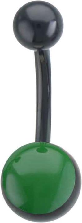 Produktbild Bijouteria Bauchpiercing (Email, Chirurgenstahl 316L, PVD Beschichtung (schwarz))