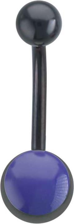 Produktbild Bijouteria Bauchpiercing (Email, Chirurgenstahl 316L, PVD Beschichtung (schwarz))