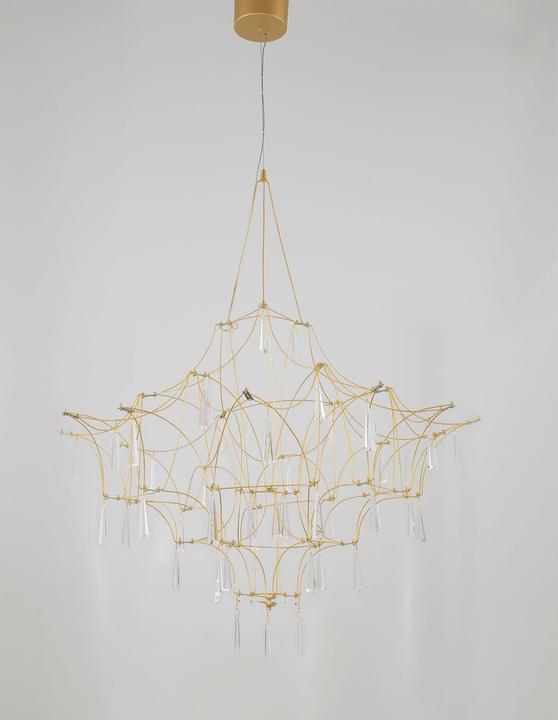 Immagine prodotto Nova Luce GORO Lampada a sospensione LED oro 20W bianco caldo 160x80cm 9116820
