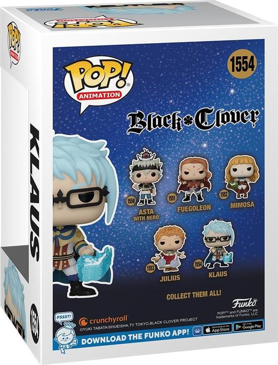 Actual product image Funko Black Clover POP! animation vinyl figure Klaus 9 cm