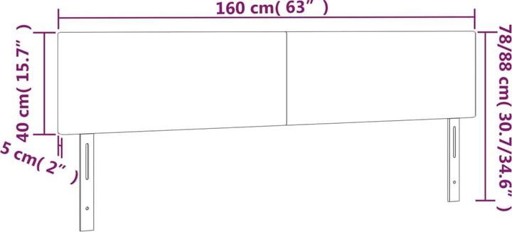 Produktbild VidaXL Jehoash (160 x 5 x 88 cm)