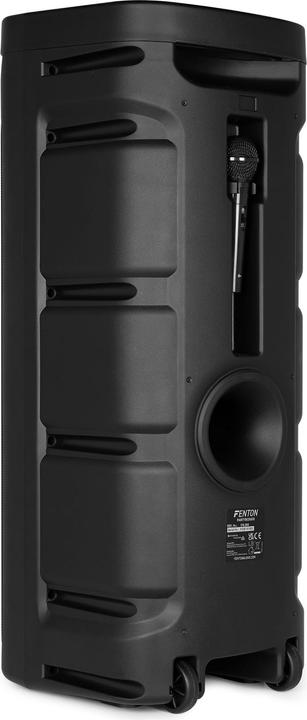 Image du produit Fenton Partybox - Track610 portable speaker met Bluetooth - Karaoke set met microfoon (10 h, Fonctionnement sur batterie)