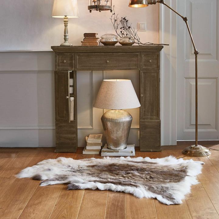 Actual product image Loberon Fireplace console Konterra brown