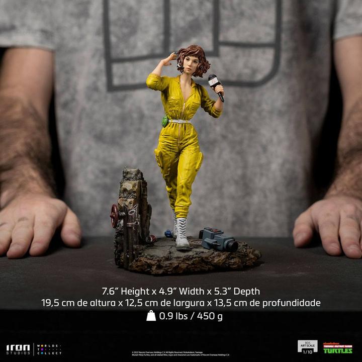 Actual product image Iron Studios Teenage Mutant Ninja Turtles Art Scale Statue 1/10 April O'Neal 19 cm