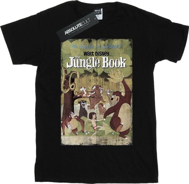 Immagine prodotto Disney The Jungle Book Retro Poster Maglietta Ragazzi (128)