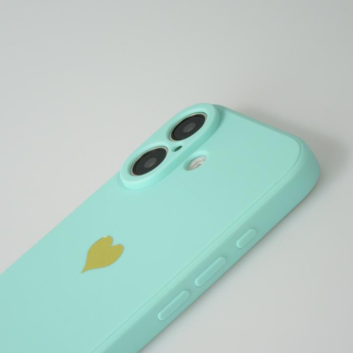 Immagine prodotto PhoneLook Tappetino in silicone Cuore Oro Turchese (Apple iPhone 16 Plus)