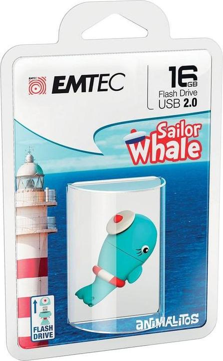 Actual product image Emtec M337 Sailor Whale (16 GB, USB-A)
