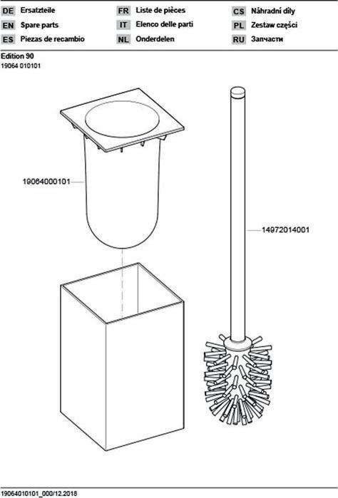 Produktbild Keuco Edition 90 Toilettenbürstengarnitur
