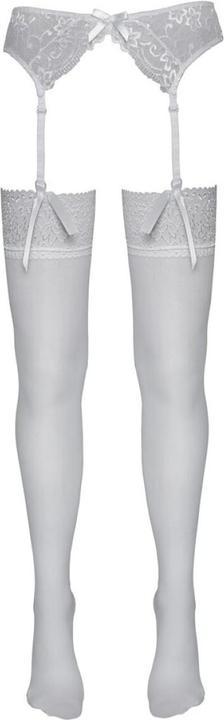 Image du produit Cottelli Collection Bas jarretelles blanc (S)