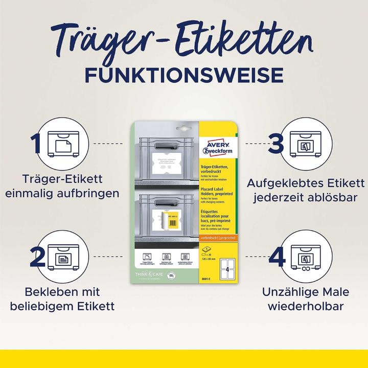 Actual product image Avery Carrier labels