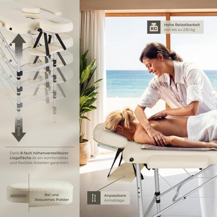 Produktbild tectake 2 Zonen Massageliege