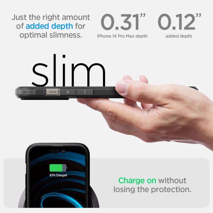Produktbild Spigen Tough Armor Mag Magsafe iPhone 14 Pro Max case - Black (Apple iPhone 14 Pro Max)