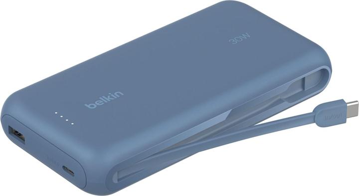 Produktbild Belkin Powerbank 20.000mAh blau 30W integr.USB-C Kab. BPB024hqBL (20000 mAh, 30 W, 74 Wh)