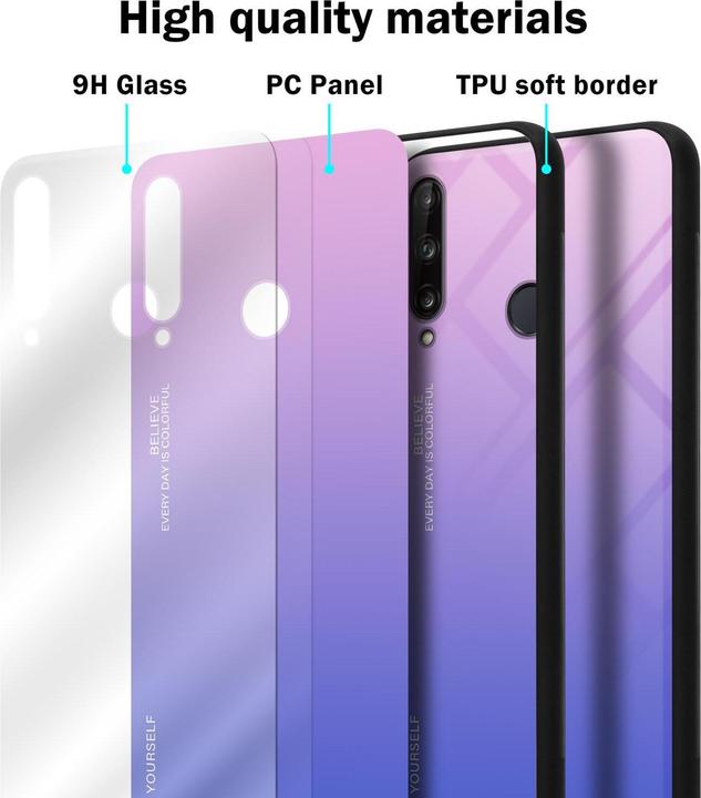 Productafbeelding Cadorabo TPU 2 kleuren glasdekking (Huawei P40 Lite E)