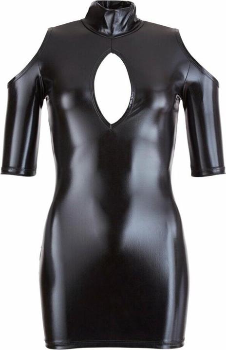 Produktbild Cottelli Collection Wetlook-Minikleid Schulterfrei (S)