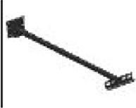 Actual product image Synergy 21 LED spot outdoor construction spotlight wall arm bracket 50cm