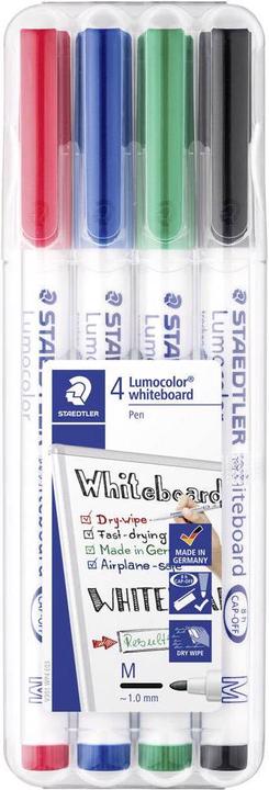 Actual product image Staedtler Lumocolor whiteboard marker 301 (Multicoloured, 1 mm, 4 x)