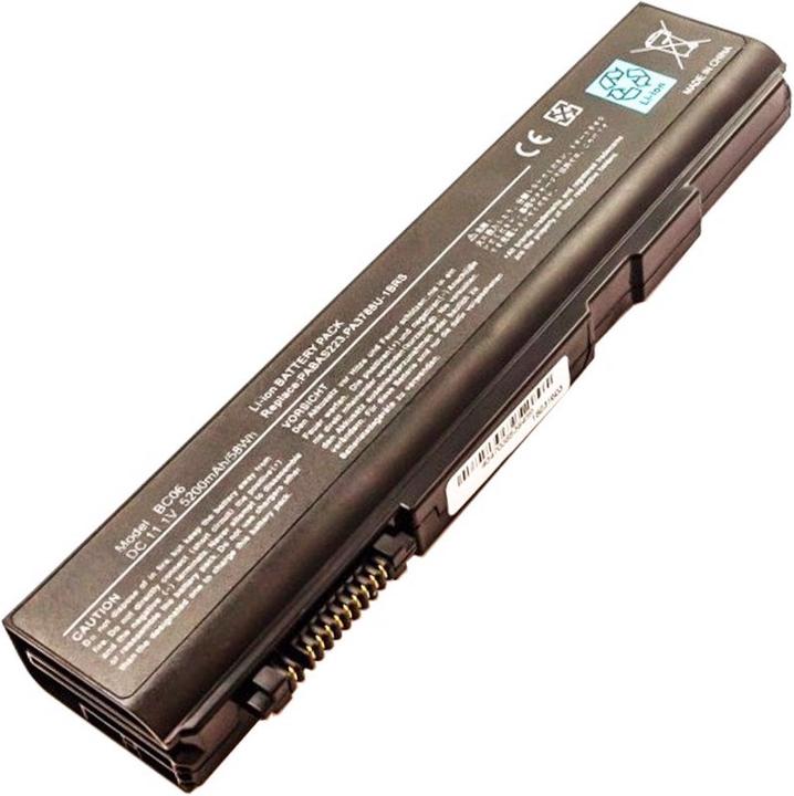 Actual product image Toshiba Battery PA3788U-1BRS, PABAS223, PA3788, PA3788U1BRS, Dynabook, Tecra A11, M11, S11 (6 Cells, 5200 mAh)