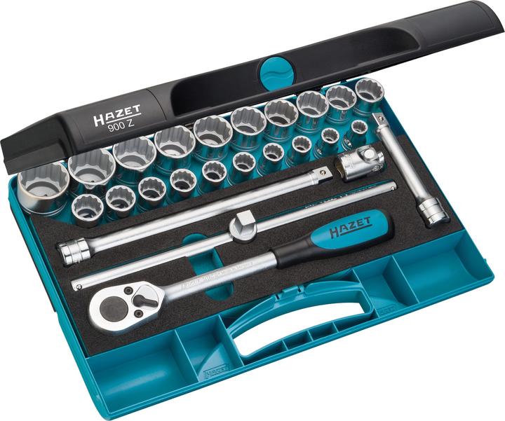 HAZET Set di chiavi a bussola (32 mm, 18 mm, 11 mm, 12 mm, 20 mm, 19 mm, 27 mm, 15 mm, 25 mm, 13 mm, 21 mm, 14 mm, 29 mm, 10 mm, 30 mm, 23 mm, 26 mm, 22 mm, 17 mm, 28 mm, 16 mm, 24 mm, 31 mm)