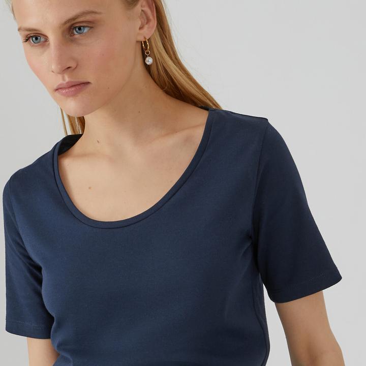 Produktbild La Redoute Collections T-Shirt mit rundem Ausschnitt (S)