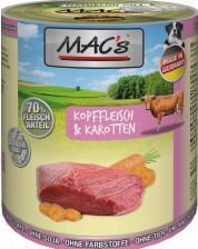 Produktbild MAC's DOG Kopffleisch & Karotten (Adult, 6 Stk., 800 g)