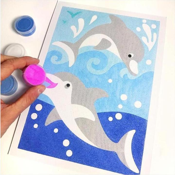 Image du produit Sentosphere Photos de sable de poissons et de dauphins