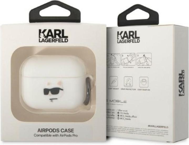 Produktbild Karl Lagerfeld Airpods Pro Logo NFT Choupette Head Silicone Case (Kopfhörer Tasche)