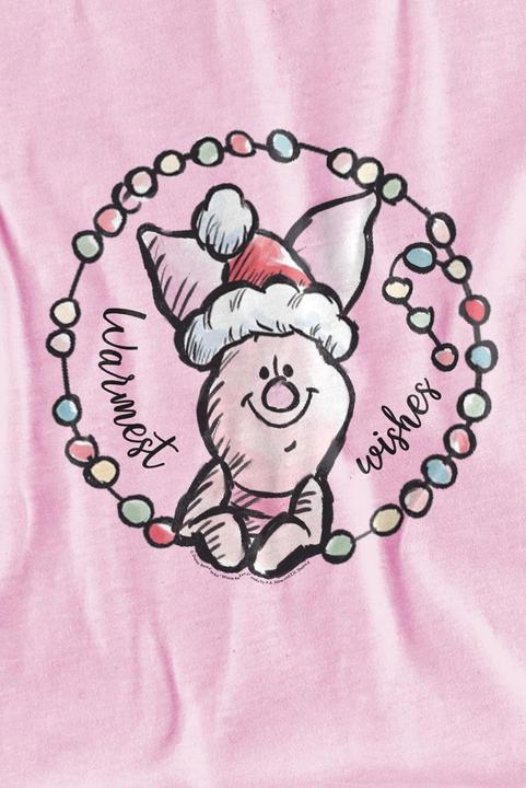 Actual product image Winnie the Pooh Childrens/Kids Warmest Christmas Wishes Piglet T-Shirt (116)
