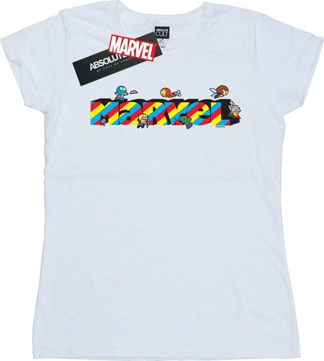Actual product image Womens/Ladies Kawaii Stripes Cotton T-Shirt (S)