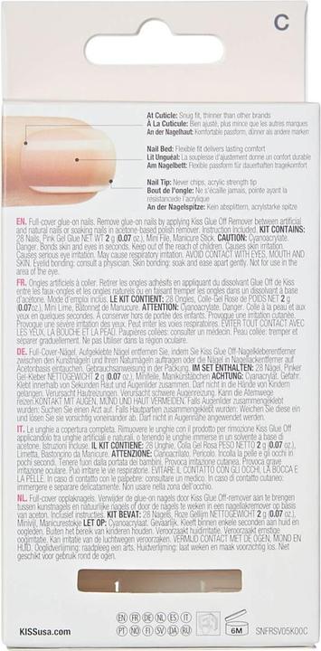 Produktbild KISS Salon Acryl Nude (Kunstnägel, Nude)