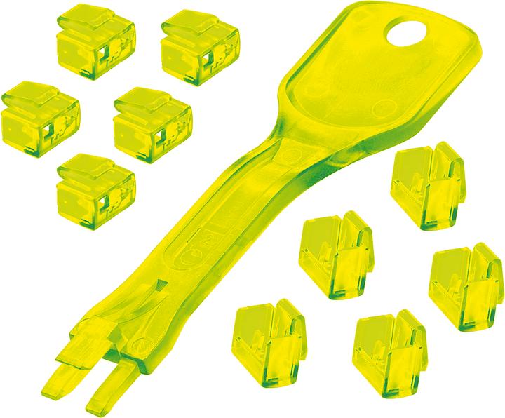 Actual product image Lindy RJ45 Port Blockers x 10 Yellow
