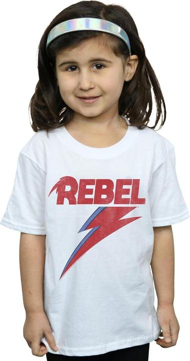 Produktbild David Bowie Distressed Rebel TShirt Mädchen (152, 158)