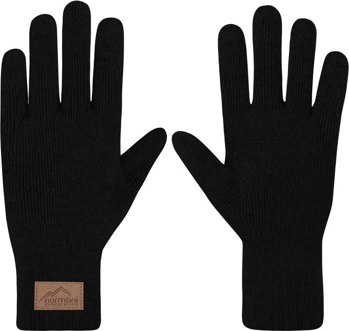 Normani Herren Merino Strick-Fingerhandschuhe „Malak" - 9661