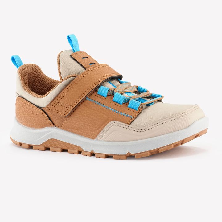 Image du produit Quechua Chaussures de randonnée enfants taille 28-34 basses Velcro randonnée - NH500 marron/bleu (31)