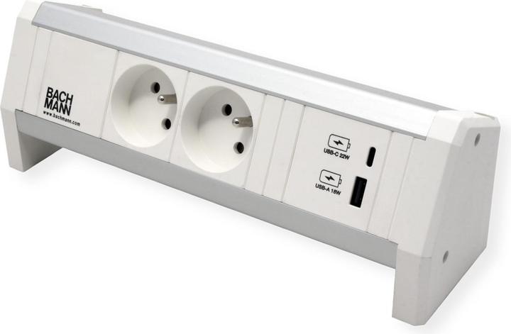 Actual product image Bachmann BACH socket strip (2 x, CEE 7/5, CEE 7/3, 0.25 m)