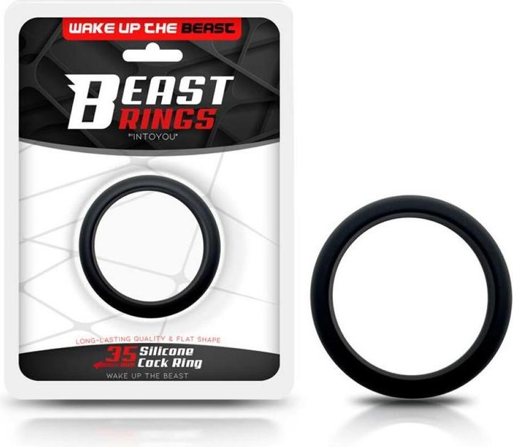 Image du produit Beast Rings Cock Ring tout en silicone 3,5 cm noir (3.50 cm)