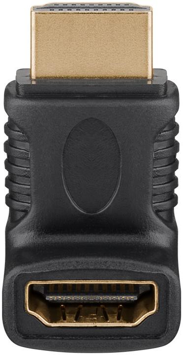 Productafbeelding Goobay Wentronic HDMI™ Hoek Adapter, HDMI Standaard Stekker (Type A), Zwart
