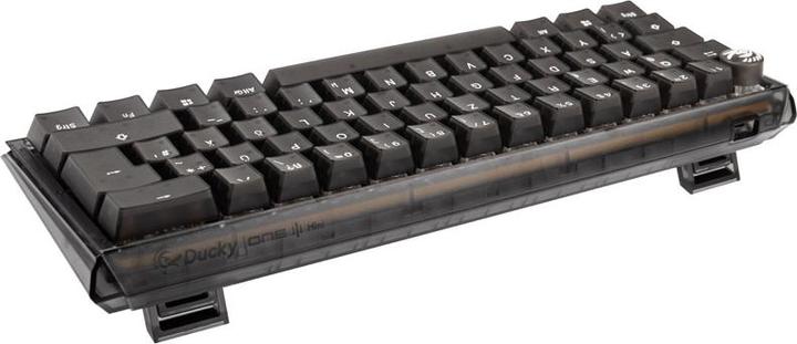 Productafbeelding Ducky One 3 Aura Black Mini Gaming Keyboard, RGB LED - MX-Speed-Silver (NL, Bedraad)