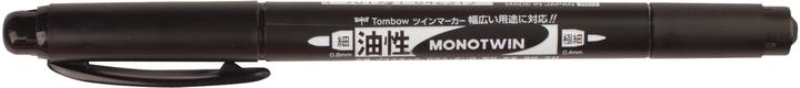 Tombow Mono twin Zeichen-Marker (Black, 0.40 mm, 1 x)