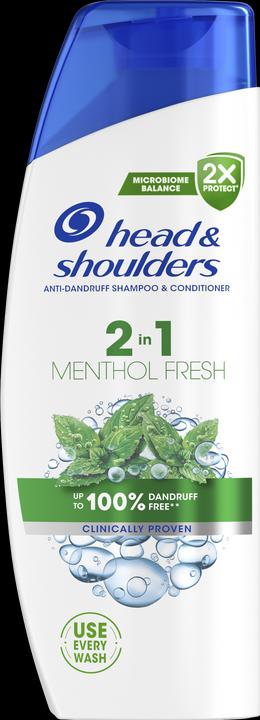 Procter & Gamble Menthol Fresh Anti-Schuppen Shampoo - Schuppen Shampoo 2 in 1 (250 ml, Flüssiges Shampoo)