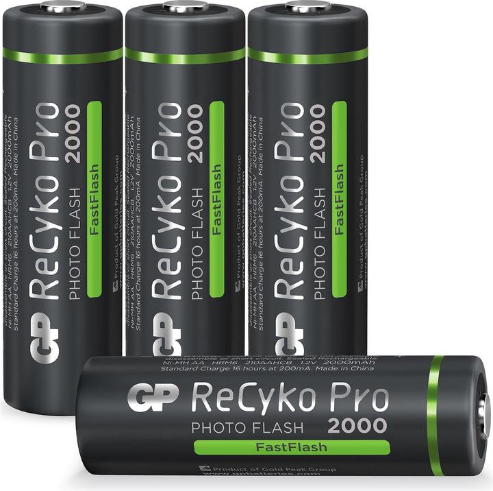 Produktbild GP Batteries ReCyko Pro AA/Mignon (4 Stk., AA, 2000 mAh)