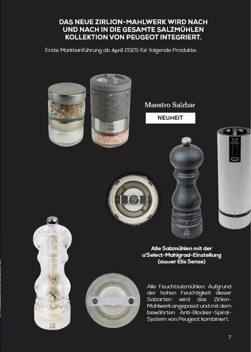 Produktbild Peugeot PARIS U'SELECT Zirlion Salzmühle Schokolade 15 cm (Salz)