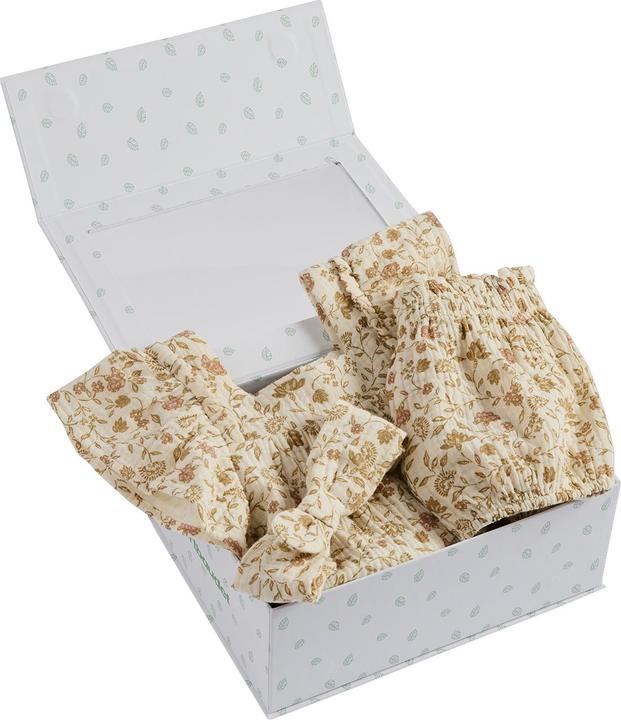 Produktbild Vertbaudet Mädchen Baby Geschenk-Set: Kleid, Shorts & Haarband (68)