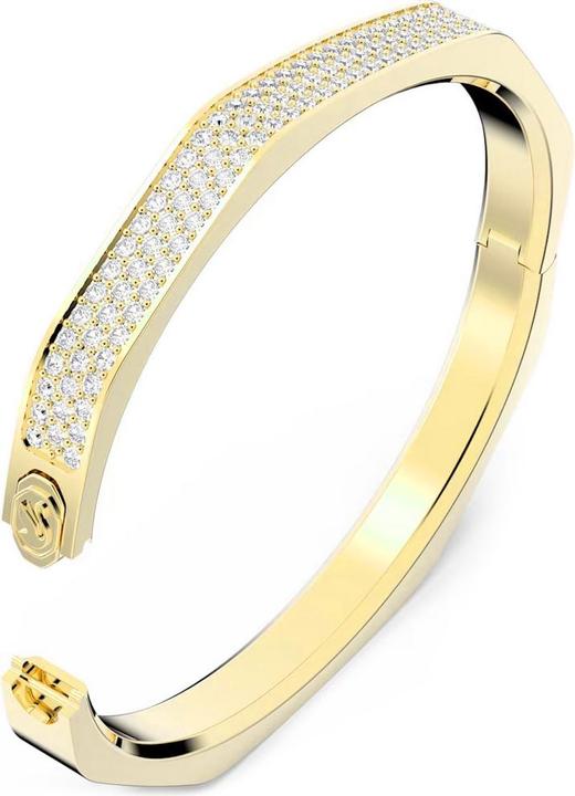 Actual product image Swarovski Dextera Bangle Octagon Shape Pavé Medium White Gold (Swarovski Metal)