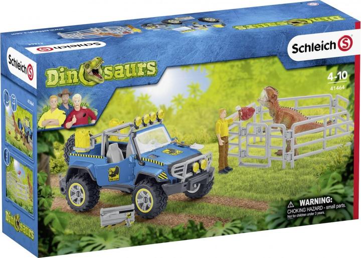 Image du produit Schleich Véhicule tout-terrain avec l'avant-poste de Dino