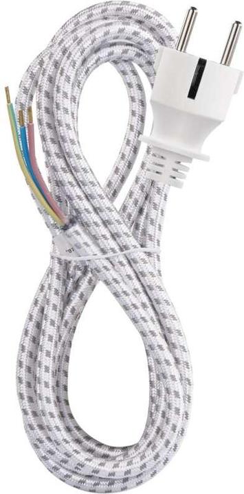 Produktbild Emos Netzkabel 3x 0,75mm2 für Bügeleisen, 2,4m, textilummantelt (2.40 m)