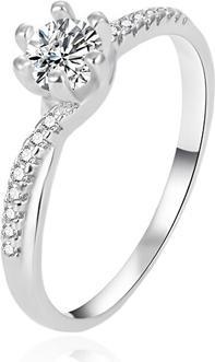 Image du produit Agato Engagement Silver Ring With Zircon Agt-R15w (56)