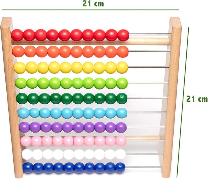 Immagine prodotto Activity Board Telaio ditmetico in faggio per alunni della scuola primaria / 100 tavole ditmetiche in legno /