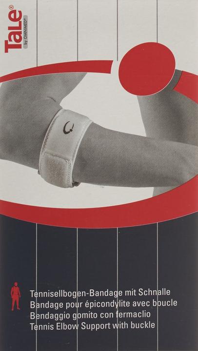 Immagine prodotto Tale Nastro gomito del tennista 5 cm con fibbia ad ardiglione bianco (Taglia unica)